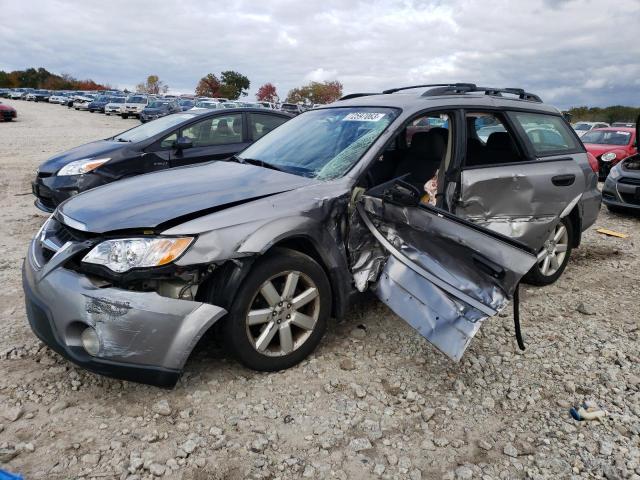 4S4BP61C287333637 - 2008 SUBARU OUTBACK 2.5I SILVER photo 1