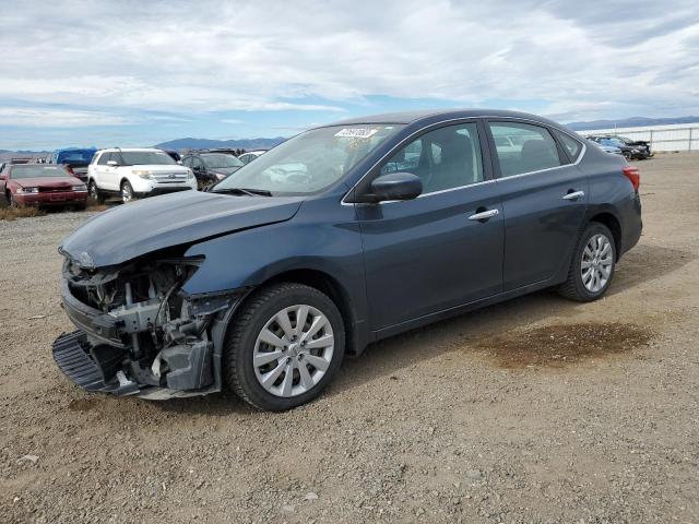 3N1AB7AP4GL658407 - 2016 NISSAN SENTRA S BLUE photo 1