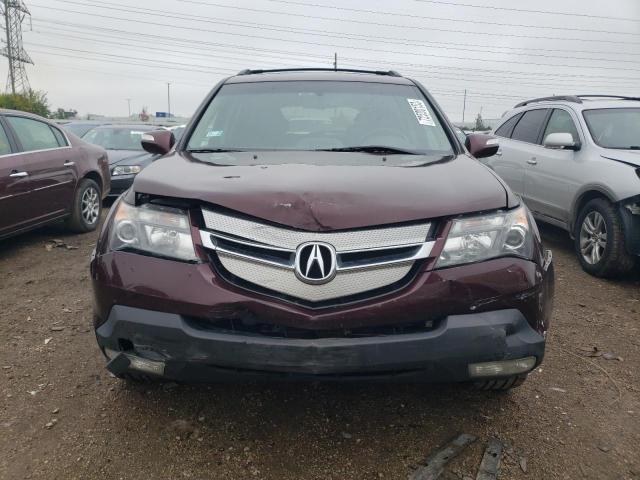 2HNYD28689H518257 - 2009 ACURA MDX TECHNOLOGY BURGUNDY photo 5