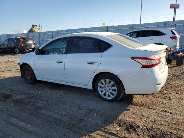 3N1AB7AP4EY245922 - 2014 NISSAN SENTRA S WHITE photo 2