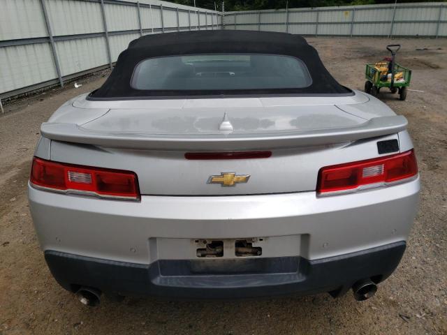 2G1FB3D31E9272265 - 2014 CHEVROLET CAMARO LT SILVER photo 6