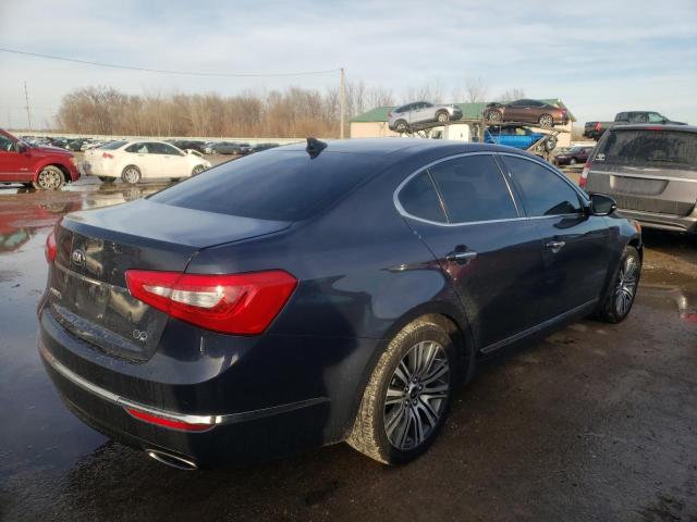 KNALN4D71F5177405 - 2015 KIA CADENZA PREMIUM BLUE photo 3