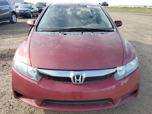 2HGFA15649H026069 - 2009 HONDA CIVIC LX-S 勃艮第红 照片 5