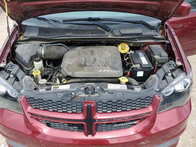 2C4RDGEG1HR674864 - 2017 DODGE GRAND CARA GT MAROON photo 12