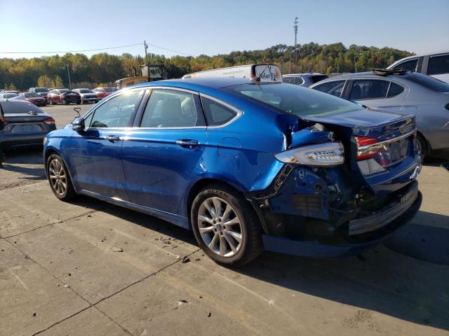 3FA6P0HD6HR328280 - 2017 FORD FUSION SE BLUE photo 2