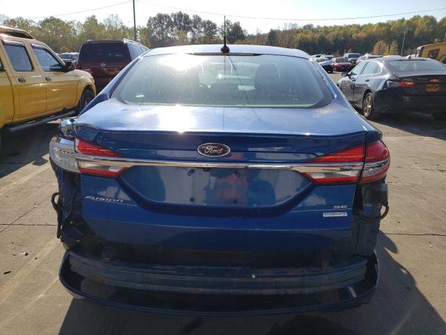 3FA6P0HD6HR328280 - 2017 FORD FUSION SE BLUE photo 6