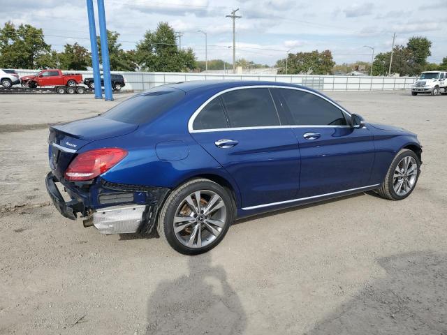 55SWF4KB8JU259187 - 2018 MERCEDES-BENZ C 300 4MATIC BLUE photo 3