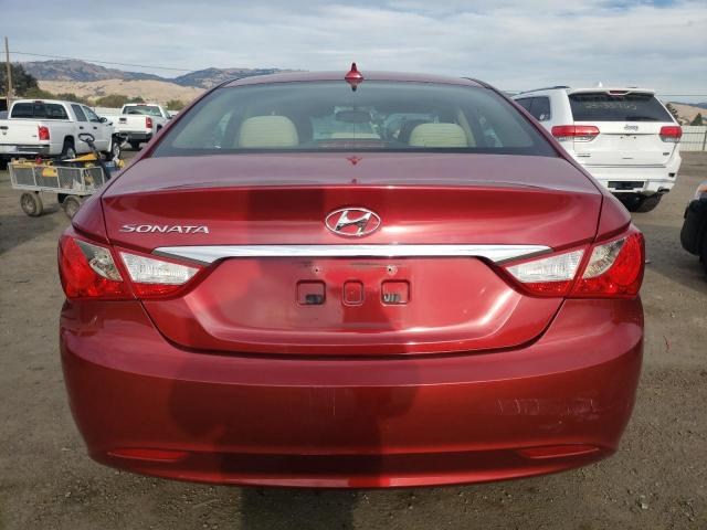 5NPEB4AC5DH511728 - 2013 HYUNDAI SONATA GLS RED photo 6