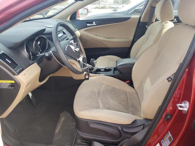 5NPEB4AC5DH511728 - 2013 HYUNDAI SONATA GLS RED photo 7