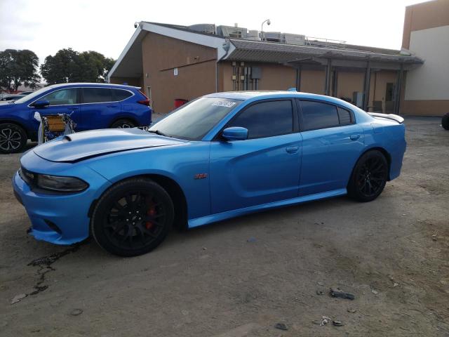 2C3CDXGJ3JH307494 - 2018 DODGE CHARGER R/T 392 BLUE photo 1