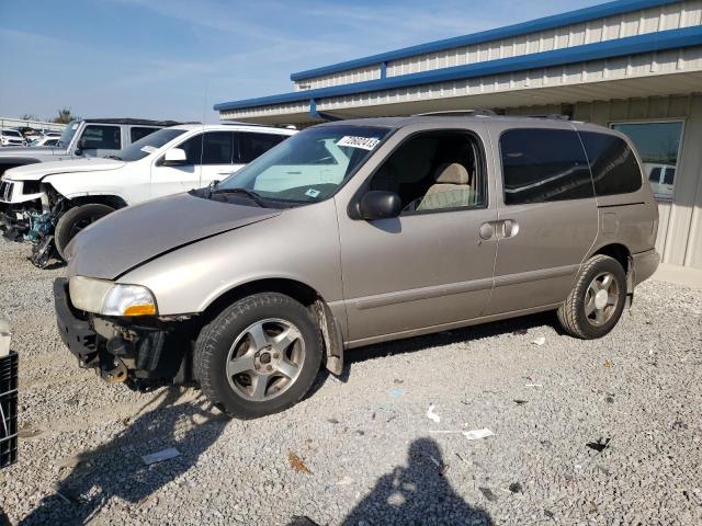 4N2ZN15T41D819635 - 2001 NISSAN QUEST GXE BEIGE photo 1