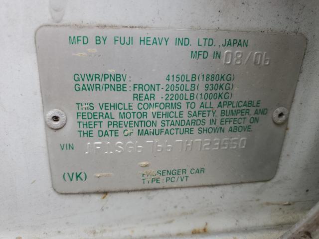 JF1SG67667H723550 - 2007 SUBARU FORESTER 2.5X LL BEAN WHITE photo 12