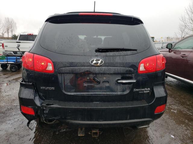 5NMSH73E87H061835 - 2007 HYUNDAI SANTA FE SE BLACK photo 6