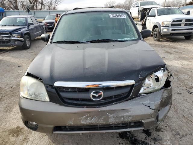 4F2YZ04114KM02485 - 2004 MAZDA TRIBUTE LX BLACK photo 5