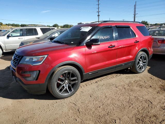 1FM5K8GT9GGA43862 - 2016 FORD EXPLORER SPORT RED photo 1