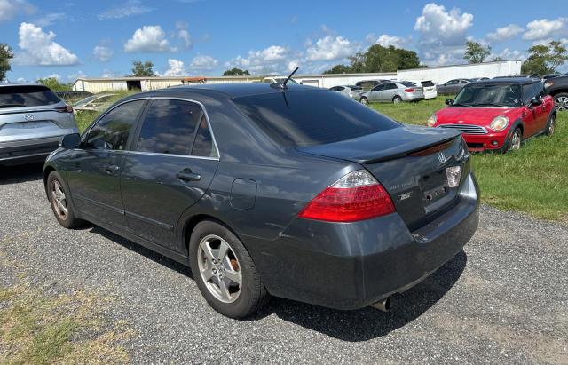 JHMCN36467C002725 - 2007 HONDA ACCORD HYBRID GRAY photo 3