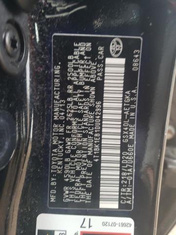 4T1BK1EB1DU042996 - 2013 TOYOTA AVALON BASE 黑色 照片 12