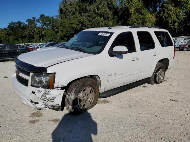 1GNSCBE05ER197942 - 2014 CHEVROLET TAHOE C1500 LT WHITE photo 1