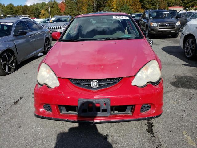 JH4DC53804S005232 - 2004 ACURA RSX RED photo 5