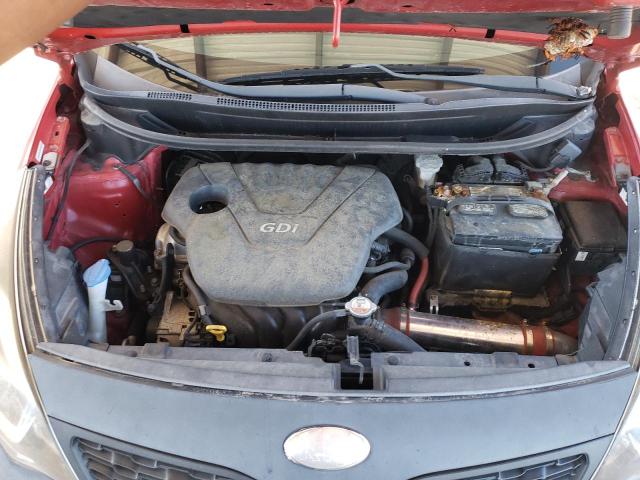 KNADM4A32E6376626 - 2014 KIA RIO LX RED photo 11