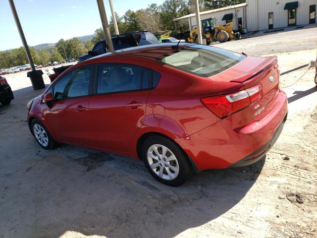 KNADM4A32E6376626 - 2014 KIA RIO LX RED photo 2