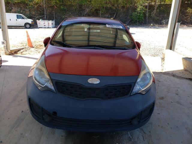 KNADM4A32E6376626 - 2014 KIA RIO LX RED photo 5