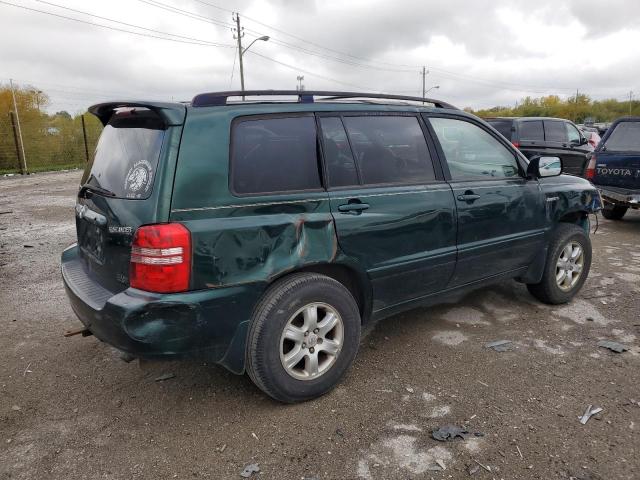 JTEHF21A910015078 - 2001 TOYOTA HIGHLANDER GREEN photo 3