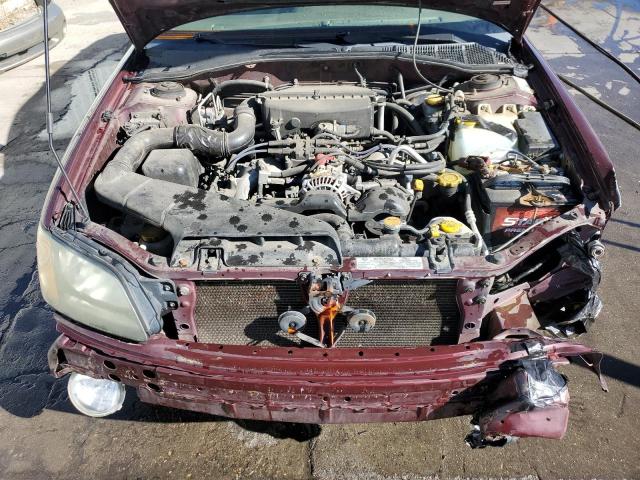 4S3BH686917649897 - 2001 SUBARU LEGACY OUTBACK LIMITED MAROON photo 12