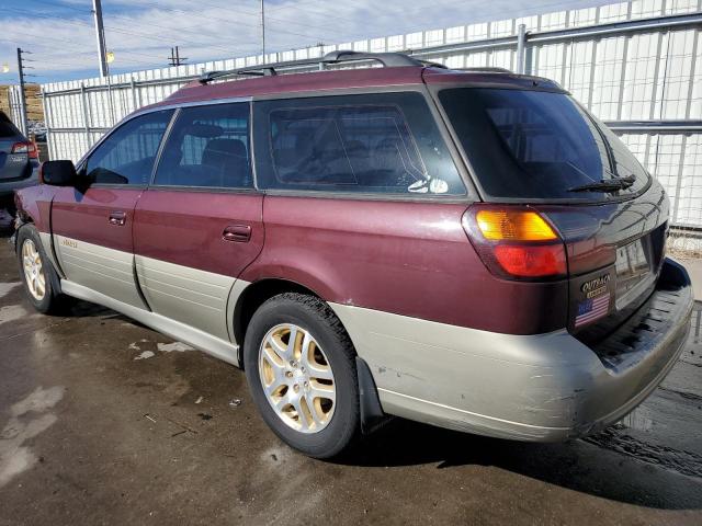 4S3BH686917649897 - 2001 SUBARU LEGACY OUTBACK LIMITED MAROON photo 2