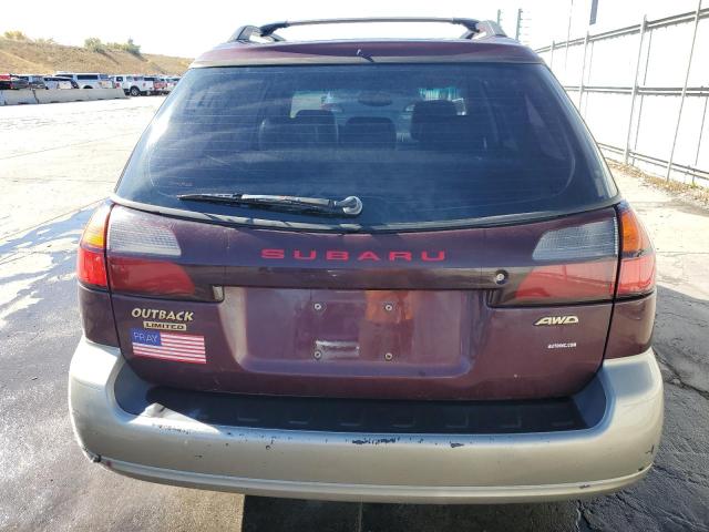 4S3BH686917649897 - 2001 SUBARU LEGACY OUTBACK LIMITED MAROON photo 6