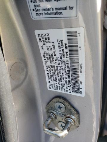 5J6RE3H56AL001514 - 2010 HONDA CR-V EX SILVER photo 13