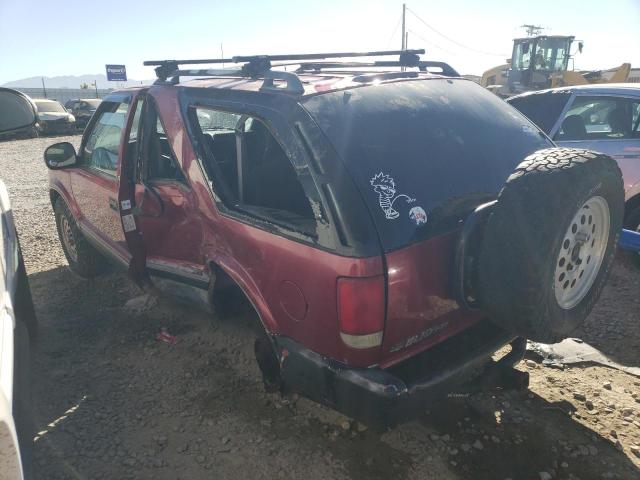 1GNCT18WXTK224427 - 1996 CHEVROLET BLAZER MAROON photo 2