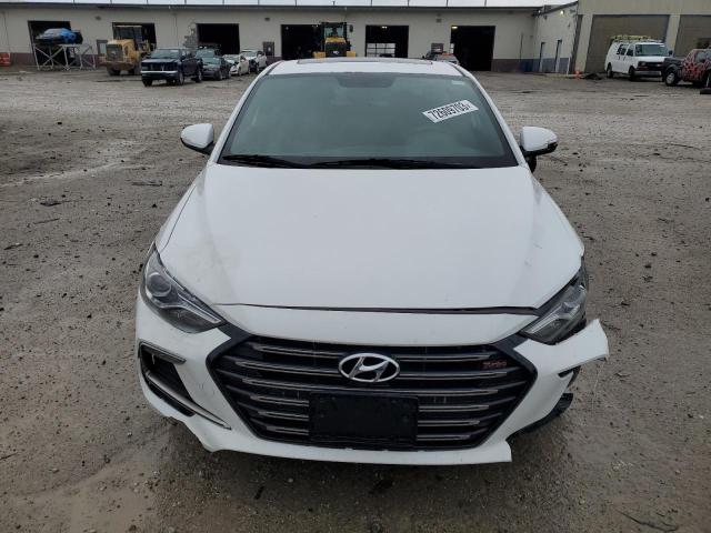 KMHD04LB7HU348030 - 2017 HYUNDAI ELANTRA SPORT WHITE photo 5