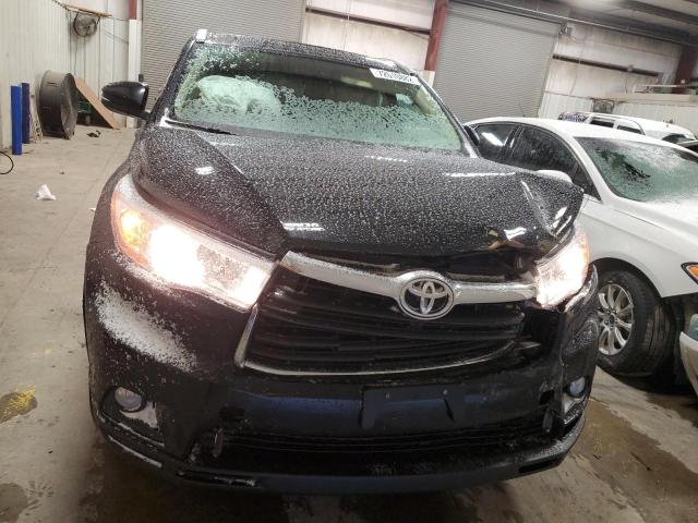 5TDKKRFH8ES013300 - 2014 TOYOTA HIGHLANDER XLE BLACK photo 5