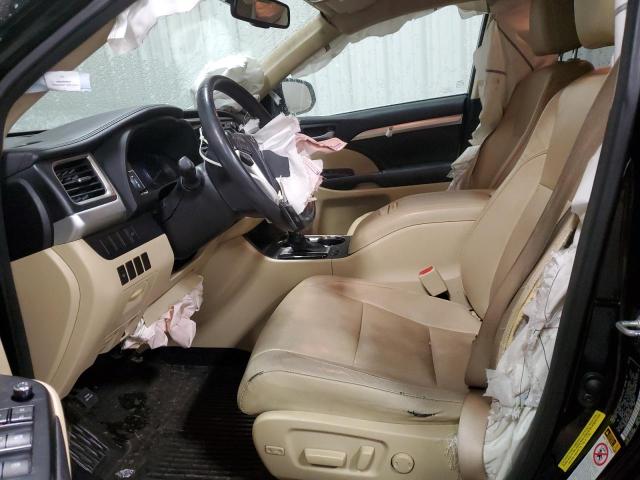 5TDKKRFH8ES013300 - 2014 TOYOTA HIGHLANDER XLE შავი ფოტო 7