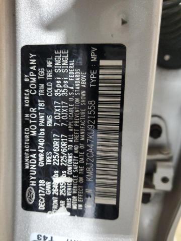 KM8J2CA47KU921558 - 2019 HYUNDAI TUCSON SE SILVER photo 13