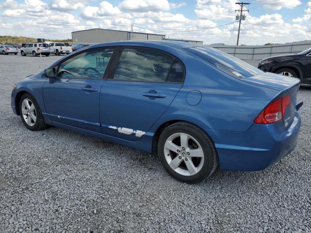 1HGFA16808L000862 - 2008 HONDA CIVIC EX BLUE photo 2