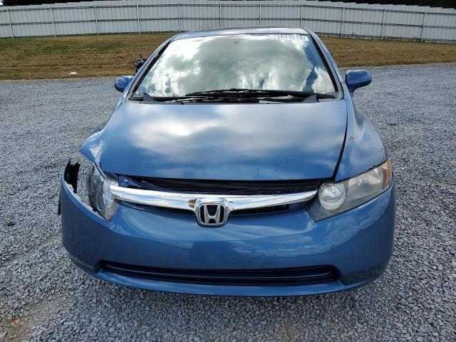 1HGFA16808L000862 - 2008 HONDA CIVIC EX BLUE photo 5