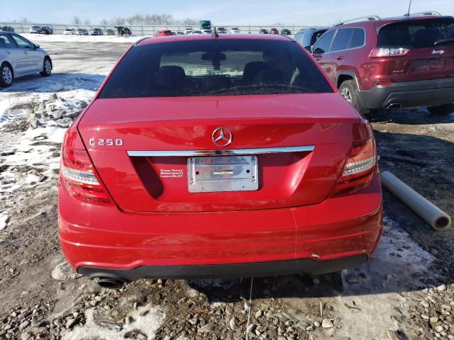 WDDGF4HB7DR287709 - 2013 MERCEDES-BENZ C 250 RED photo 6