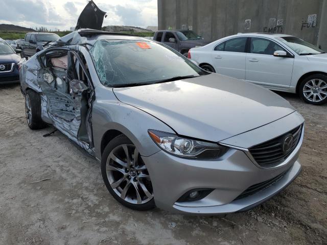 JM1GJ1W55F1214229 - 2015 MAZDA 6 GRAND TOURING GRAY photo 4