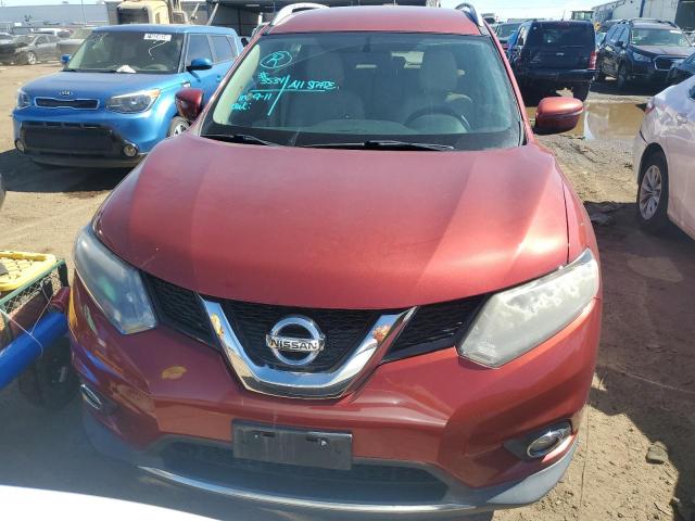 KNMAT2MV2GP618578 - 2016 NISSAN ROGUE S BURGUNDY photo 5