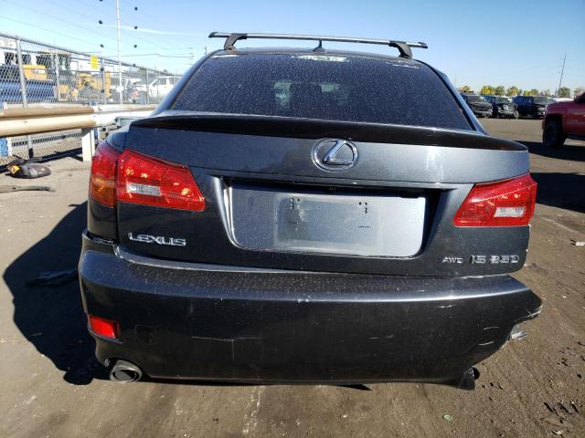 JTHCK262185019035 - 2008 LEXUS IS 250 GRAY photo 6