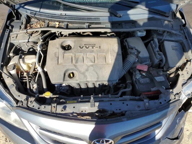 2T1BU4EE5BC638827 - 2011 TOYOTA COROLLA S GRAY photo 11