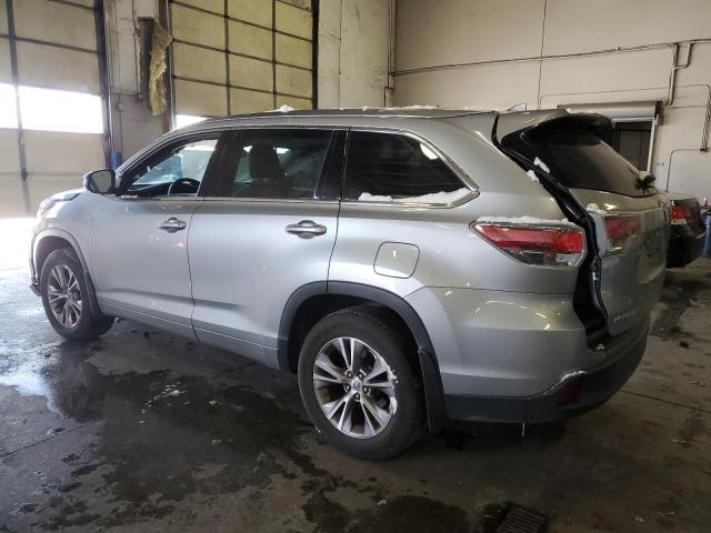 5TDJKRFH5FS189136 - 2015 TOYOTA HIGHLANDER XLE SILVER photo 2