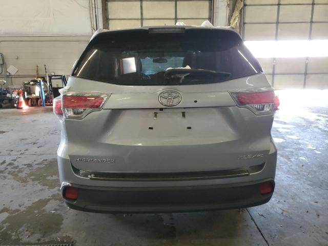 5TDJKRFH5FS189136 - 2015 TOYOTA HIGHLANDER XLE SILVER photo 6