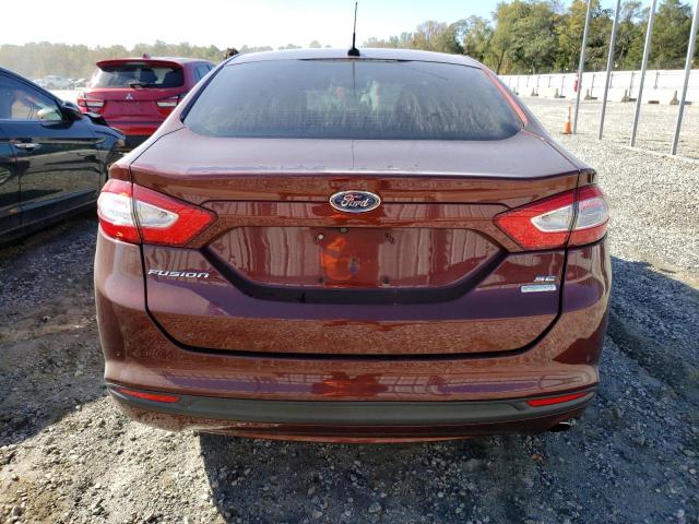 3FA6P0HDXGR243229 - 2016 FORD FUSION SE MAROON photo 6