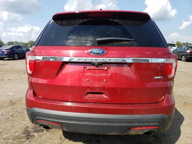 1FM5K8BH3HGC28171 - 2017 FORD EXPLORER RED photo 6