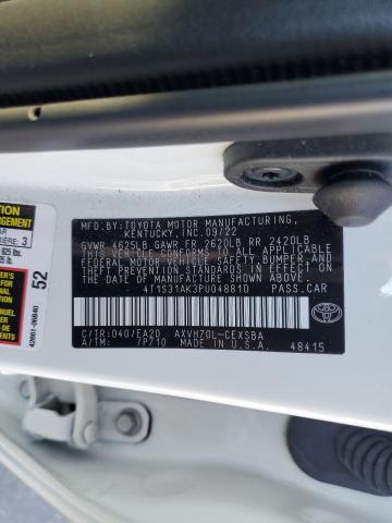 4T1S31AK3PU048810 - 2023 TOYOTA CAMRY SE NIGHT SHADE WHITE photo 12