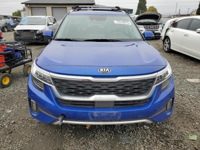 KNDETCA27M7185997 - 2021 KIA SELTOS SX BLUE photo 5