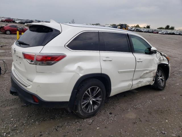 5TDJKRFH6GS275962 - 2016 TOYOTA HIGHLANDER XLE Blanco foto 3
